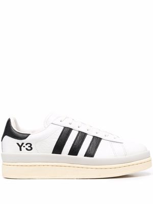 Y-3 side logo-print sneakers - White
