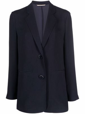 BOSS single-breasted blazer jacket - Blue
