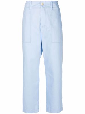 Jejia high-waisted cropped trousers - Blue