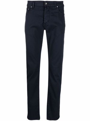 Jacob Cohen mid-rise slim-cut trousers - Blue