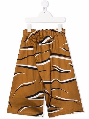 Wolf & Rita Magda Animal cotton trousers - Brown