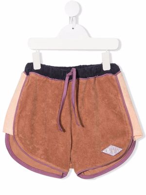 The campamento logo-patch detail shorts - Brown