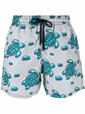 Vilebrequin turtle-print swim shorts - Grey