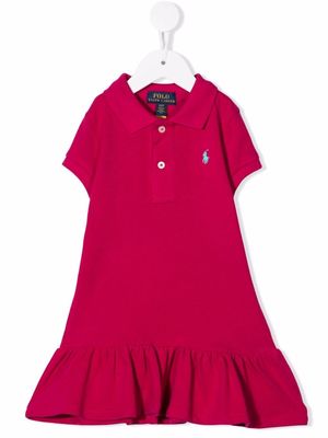 Ralph Lauren Kids logo-embroidered polo dress - Pink