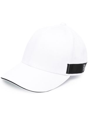 Emporio Armani logo print baseball cap - White
