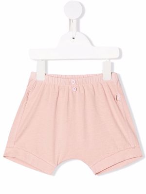 TEDDY & MINOU elasticated-waist cotton shorts - Pink