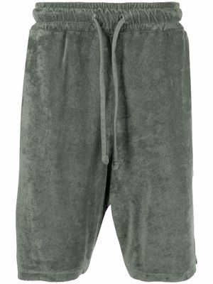 Costumein drawstring fleece shorts - Green