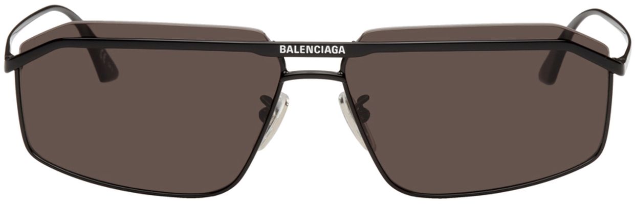 Balenciaga Black Metal Sunglasses