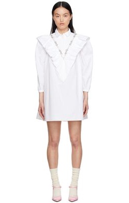 Shushu/Tong SSENSE Exclusive White Shirt Mini Dress