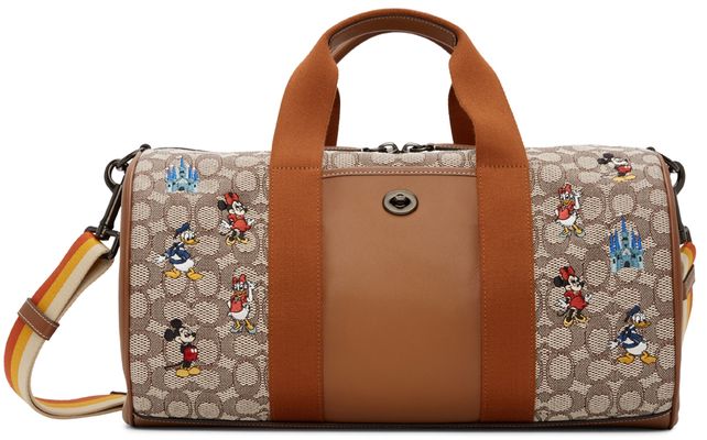 Coach 1941 Brown & Off-White Disney Edition Duffle Bag