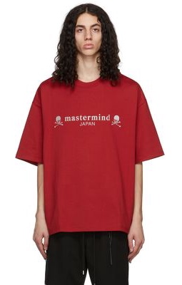 mastermind JAPAN Red Cotton T-Shirt