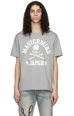 mastermind JAPAN Grey Cotton T-Shirt