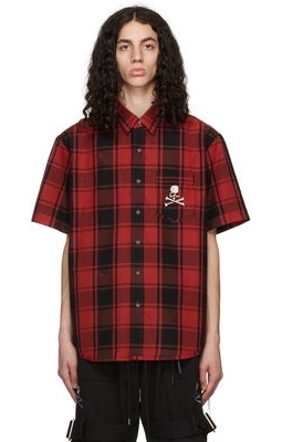 mastermind JAPAN Red Reversible Cotton Shirt