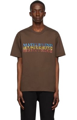 mastermind WORLD Brown Cotton T-Shirt