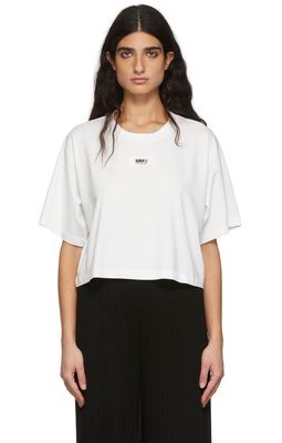 MM6 Maison Margiela Off-White Cotton T-Shirt