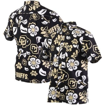 Men's Wes & Willy Black Colorado Buffaloes Floral Button-Up Shirt