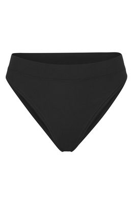 SKIMS Stretch Cotton Jersey Cheeky Tanga in Soot