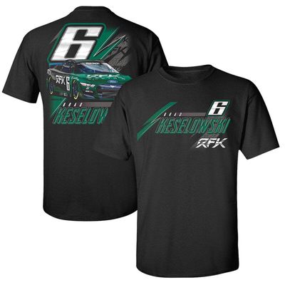 E2 APPAREL Men's Roush Fenway Keselowski Racing Black Brad Keselowski Car 2-Spot T-Shirt
