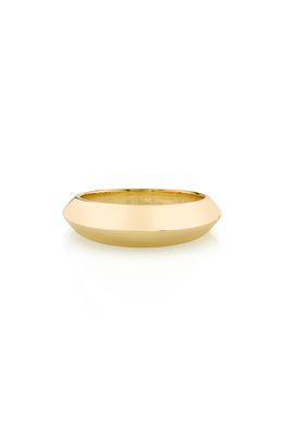 Lizzie Mandler Fine Jewelry Crescent Ring in Yellow Gold
