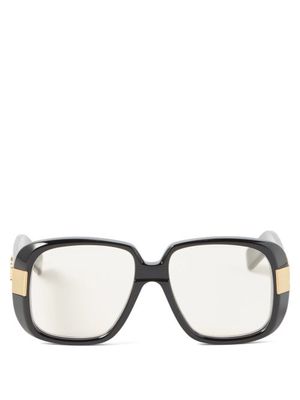 Gucci Eyewear - Square Acetate Sunglasses - Mens - Black Multi