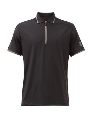 Bogner - Cody Quarter-zip Jersey Polo Shirt - Mens - Black