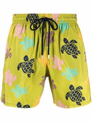 Vilebrequin turtle-print swim shorts - Green