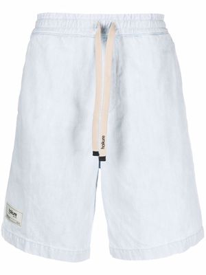 Haikure organic cotton drawstring shorts - Blue