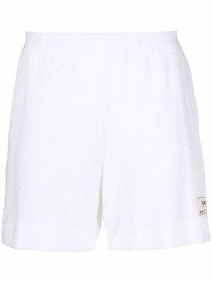 Haikure logo-patch deck shorts - White