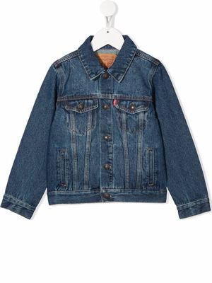 Levi's Kids logo-patch denim jacket - Blue