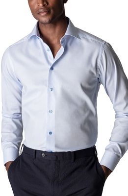 Eton Slim Fit Solid Dress Shirt in Blue
