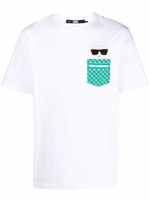 Karl Lagerfeld Ikonik organic-cotton T-Shirt - White