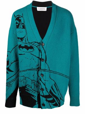 LANVIN Bartman knitted cardigan - Blue