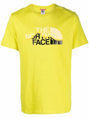 The North Face logo-print short-sleeved T-shirt - Yellow