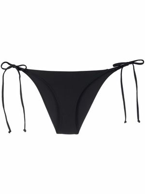 GANNI side-tie bikini bottoms - Black