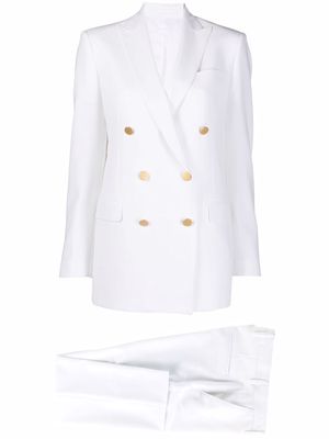 Tagliatore double-breasted two-piece suit - White