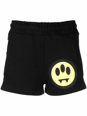 BARROW side logo-print shorts - Black