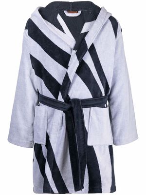 Missoni striped bath robe - Grey