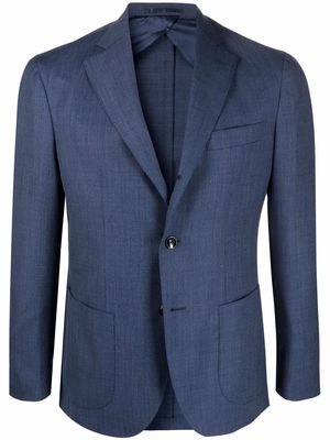 Barba button fastening suit jacket - Blue
