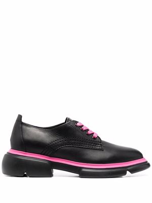 Emporio Armani contrasting-trim detail shoes - Black