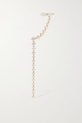 Melissa Kaye - Sadie 18-karat Gold Diamond Single Earring - one size