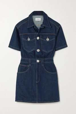 FRAME - Denim Mini Dress - Blue