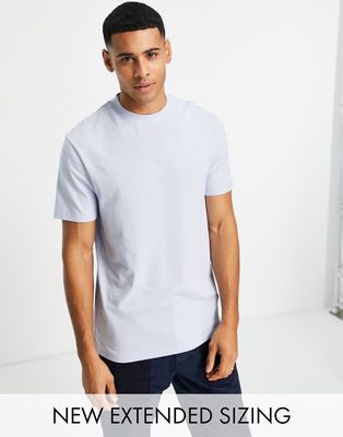 ASOS DESIGN t-shirt with crew neck in light blue-Blues