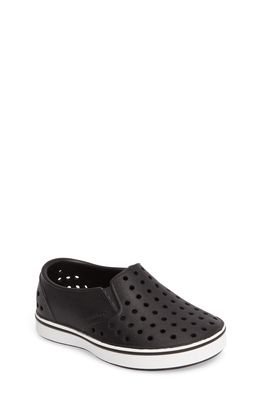 Native Shoes Miles Slip-On Sneaker in Jiffy Black/Shell White