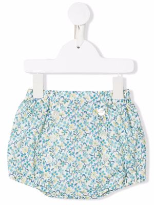 Siola floral-print cotton bloomers - White