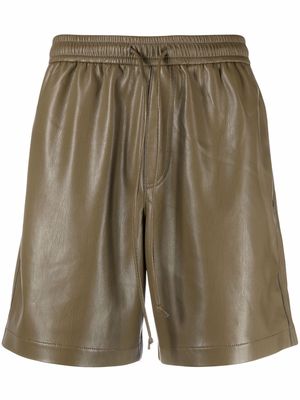 Nanushka elasticated-waist shorts - Green