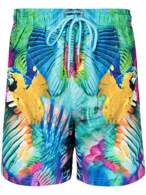 Camilla tropical-print swim shorts - Multicolour