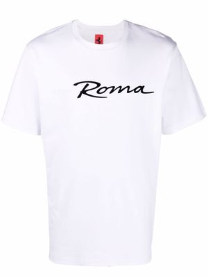 Ferrari slogan-print short-sleeved T-shirt - White