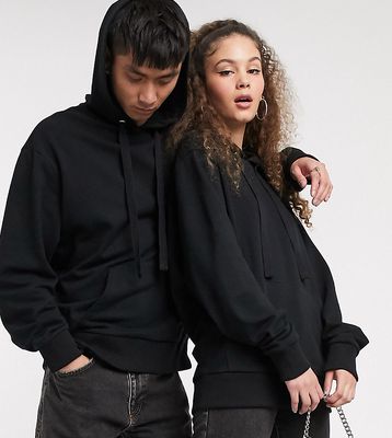 COLLUSION Unisex hoodie in black