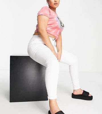 Only Curve Augusta skinny jean in white
