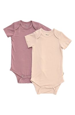 Kyte BABY Assorted 2-Pack Bodysuits in Blush/Mulberry